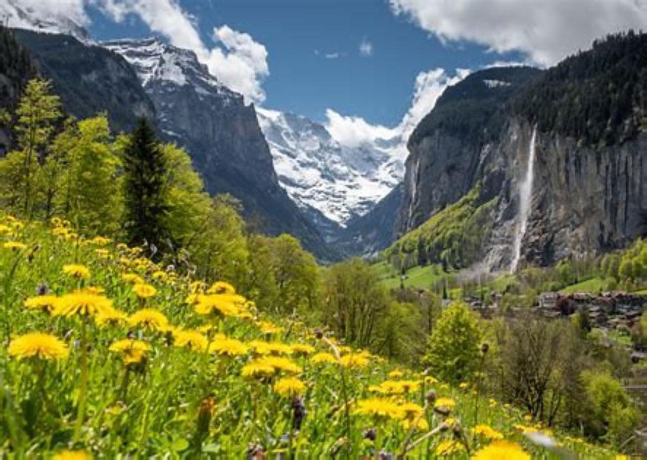 Komfortabel, Perfekte Lage, Neue Wohnung, Gratis P Lauterbrunnen Exterior photo