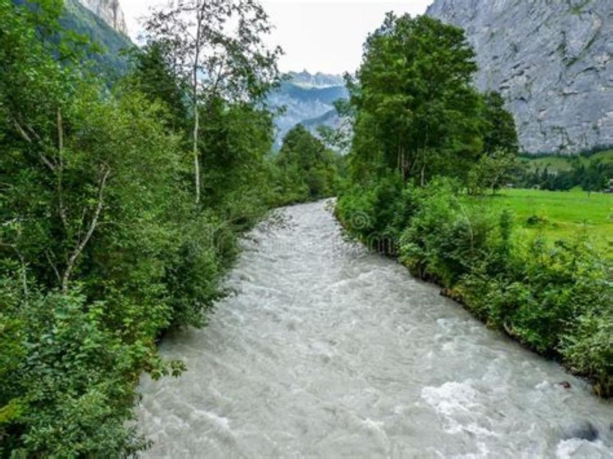 Komfortabel, Perfekte Lage, Neue Wohnung, Gratis P Lauterbrunnen Exterior photo