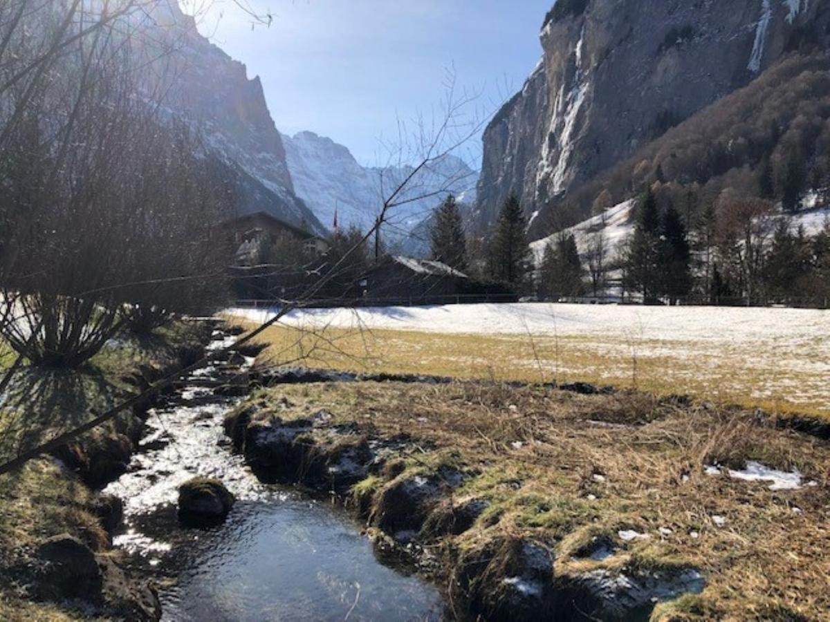 Komfortabel, Perfekte Lage, Neue Wohnung, Gratis P Lauterbrunnen Exterior photo